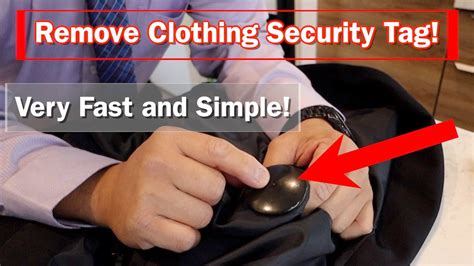 how to take a security tag off clothing